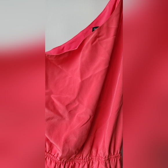 Club Monaco one shoulder silk lined dress, Size 6 - Picture 4 of 6